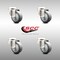 Service Caster 3 Inch 316SS Thermoplastic Rubber Wheel Swivel Bolt Hole Caster Set SCC SCC-SS316BH20S314-TPRB-4 - alternate 5